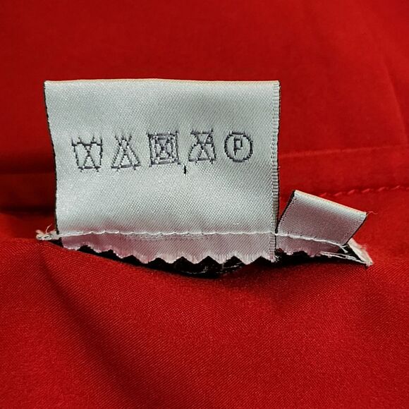 Worth Womens Pinafoe Sheath Dress Red Sleeveless Square Neck Stretch Size 12P - Picture 6 of 6